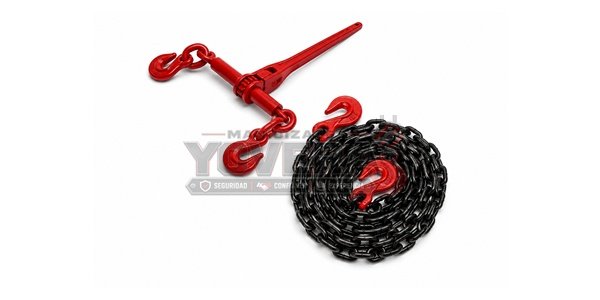 Juego de Cadena Grado 80 con Ganchos y Tensor Ratchet