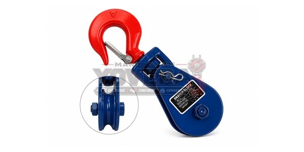 Polea con Gancho para Cable de Acero