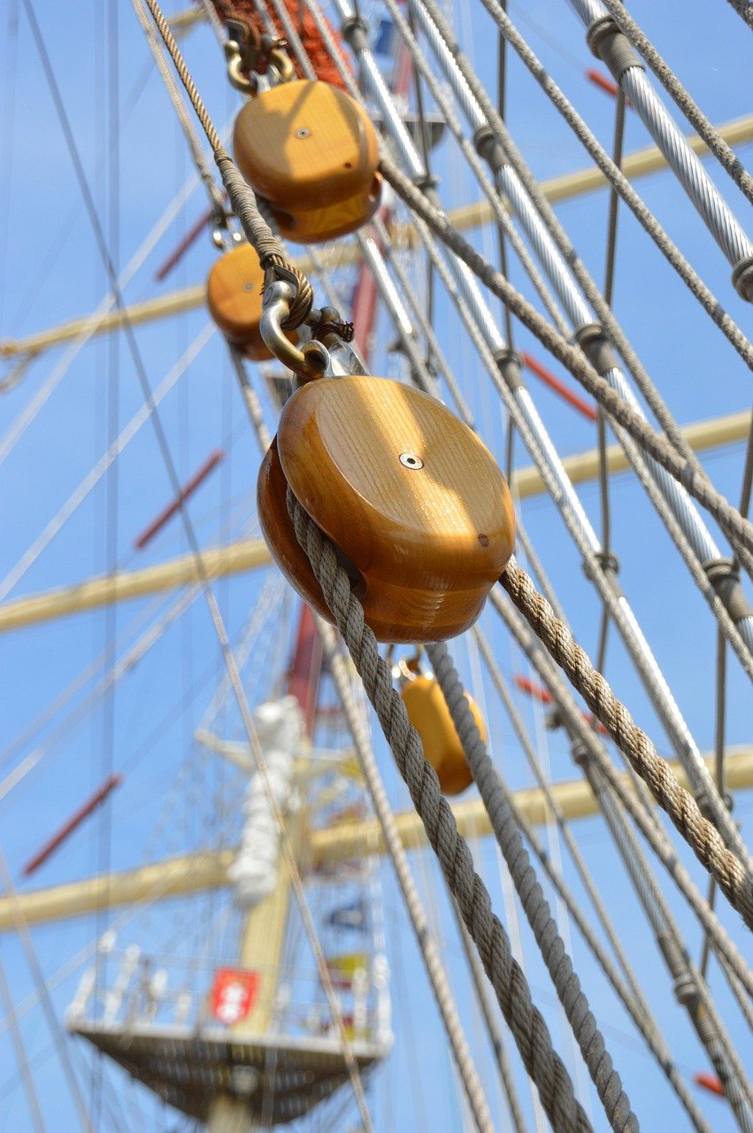 rope, square, sails, mast, rigging, poles, standing rigging, wire, strings, gabiers, ship, boat, maritime, marine, navigation, pulley, rigging, pulley, pulley, pulley, pulley, pulley