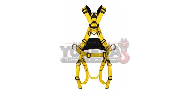 Arnés Integral con Apoyo Lumbar de 4 Anillas y 7 Hebillas I4A7HR