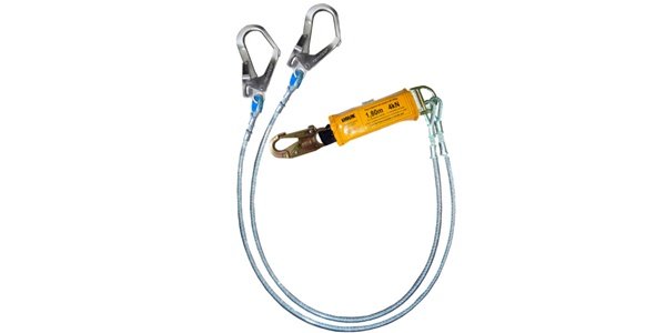Línea de Vida Doble de Cable de Acero con Amortiguador
